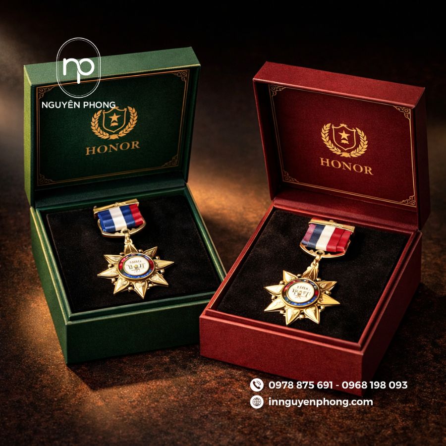 In Hộp Giấy Đựng Huân Chương